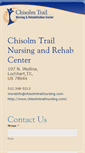 Mobile Screenshot of chisolmtrailnursing.com